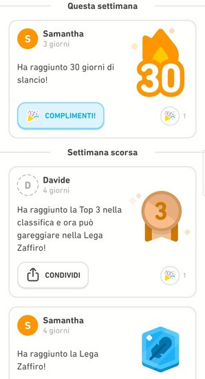 Updates from fiends in Duolingo